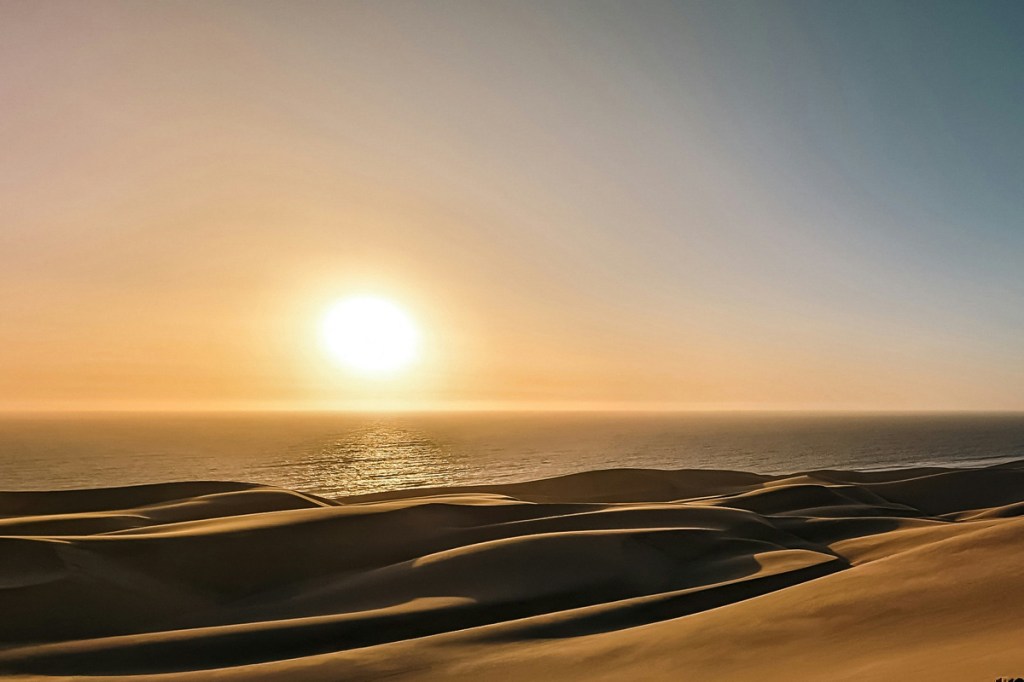 A desert sunrise scene that helps bring a victims vision into realtiy.